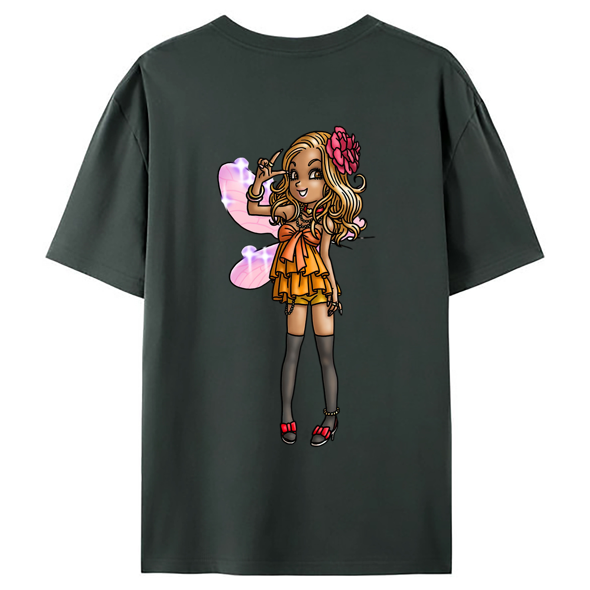 （画像用） ドラゴンクエスト Doragon Kuesuto Dragon Quest 綿100％ メンズ半袖Tシャツ（バックプリント） 通気性